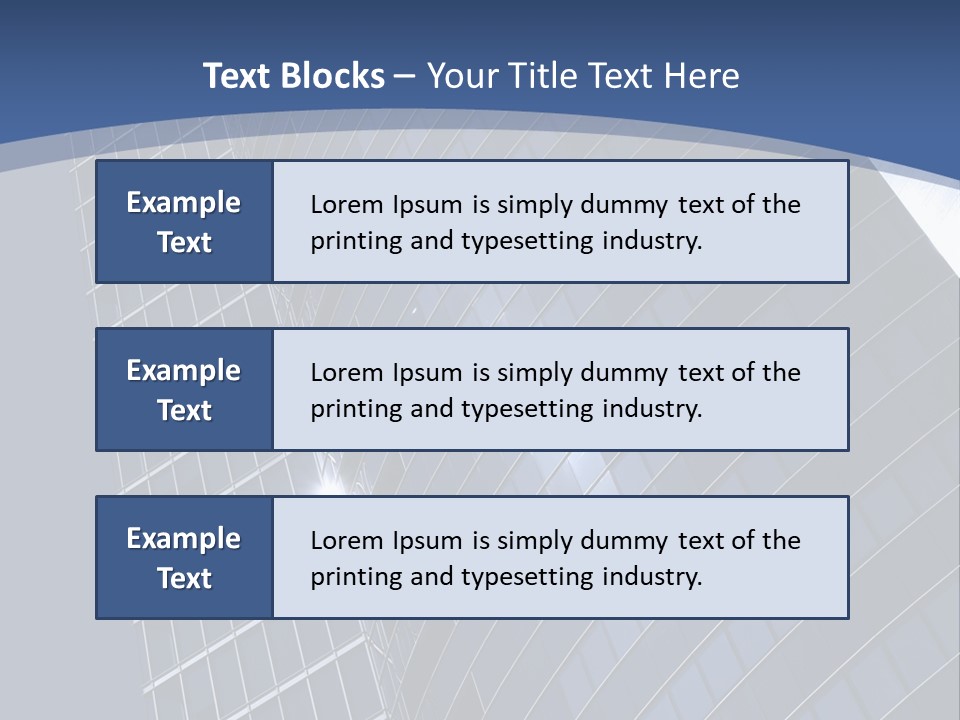 City Glass Toned PowerPoint Template