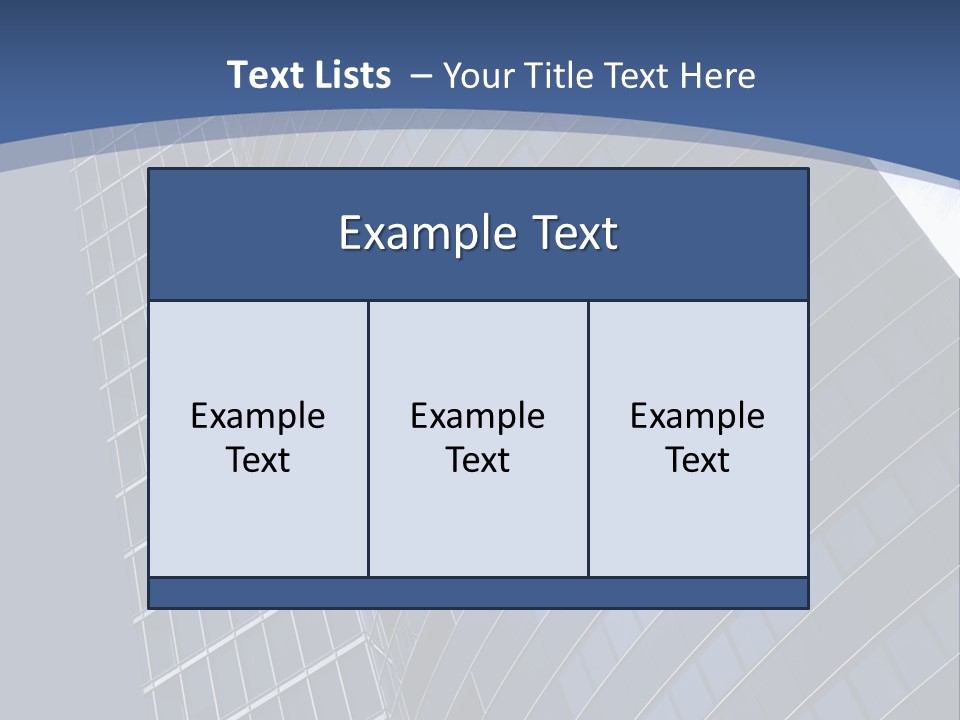 City Glass Toned PowerPoint Template