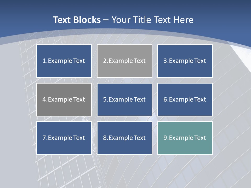 City Glass Toned PowerPoint Template