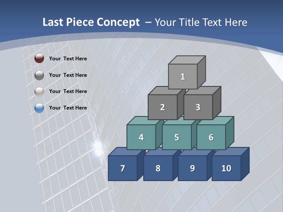 City Glass Toned PowerPoint Template