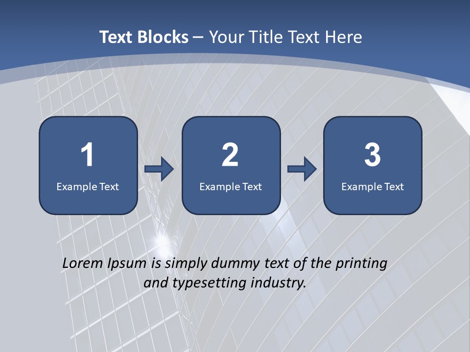 City Glass Toned PowerPoint Template