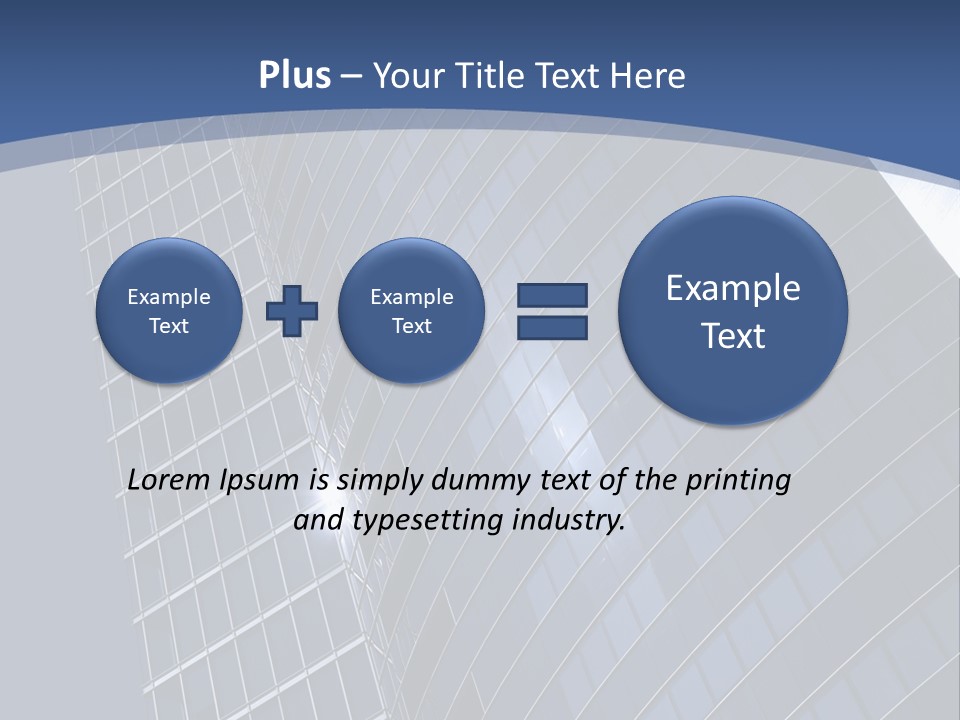 City Glass Toned PowerPoint Template
