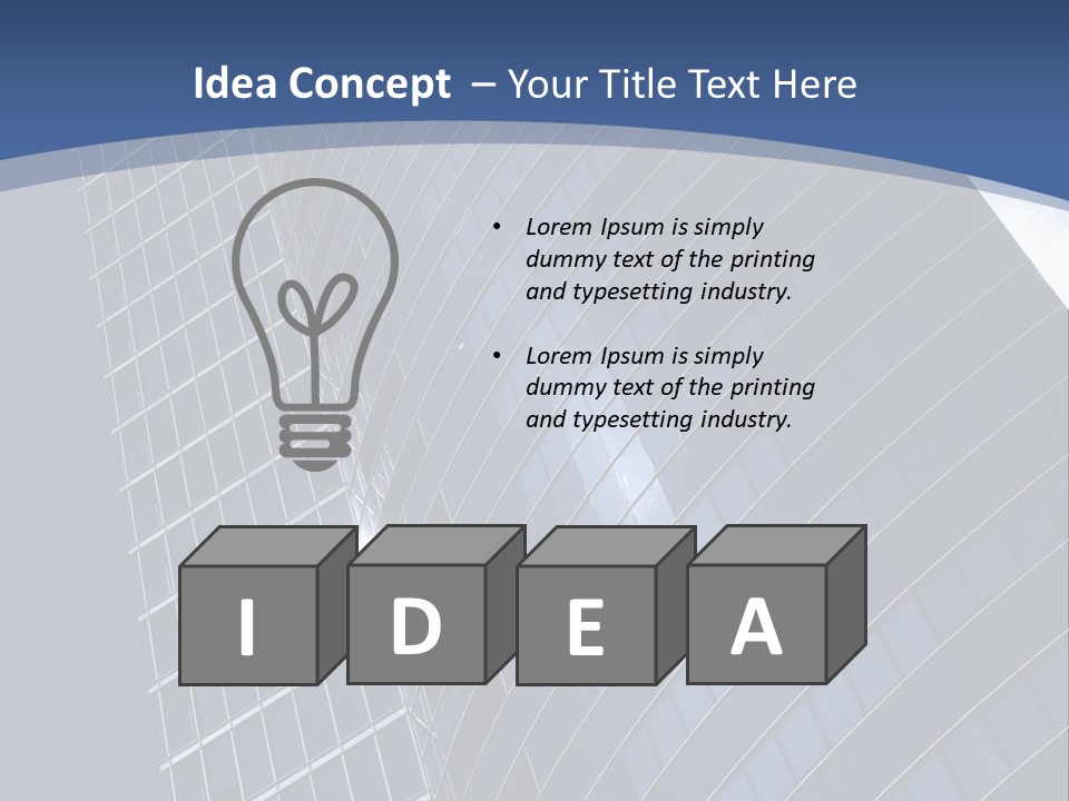 City Glass Toned PowerPoint Template