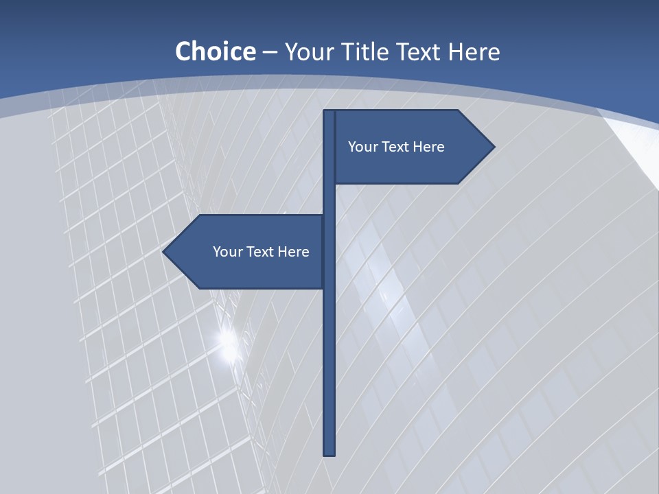 City Glass Toned PowerPoint Template