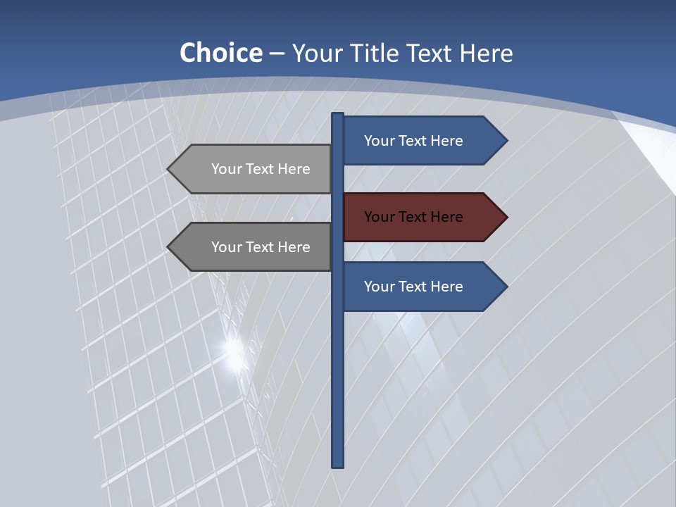 City Glass Toned PowerPoint Template