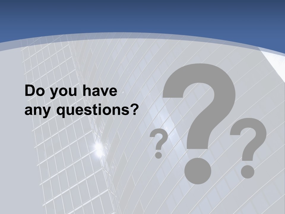 City Glass Toned PowerPoint Template