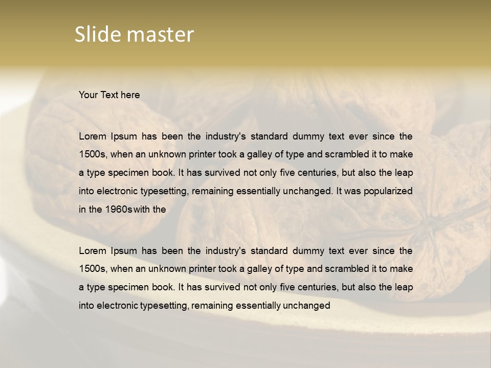 Health Food Close Relation PowerPoint Template