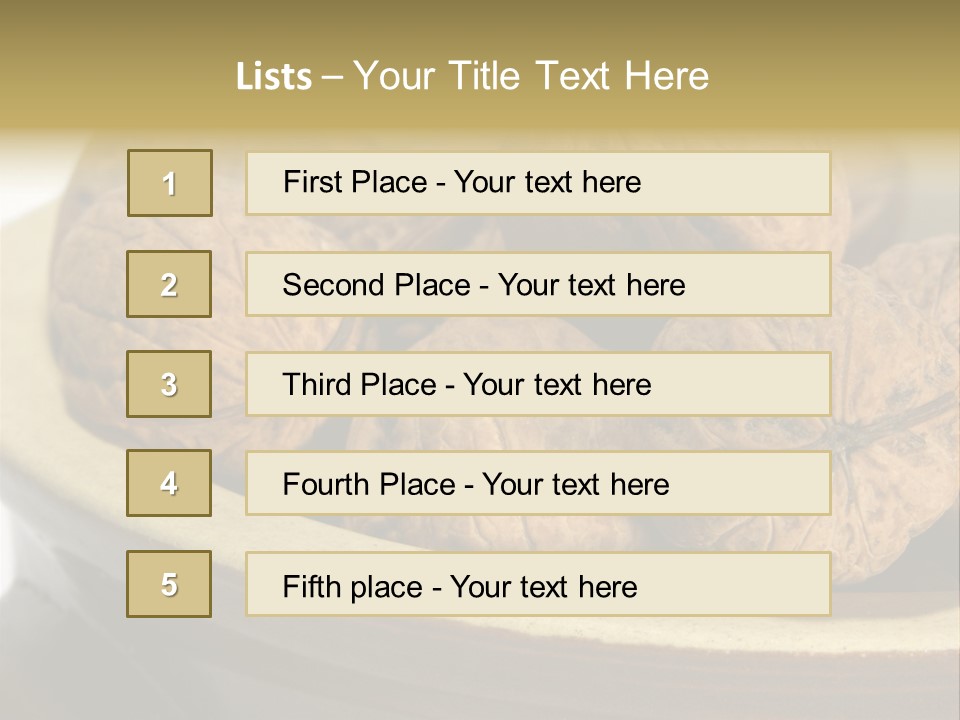 Health Food Close Relation PowerPoint Template