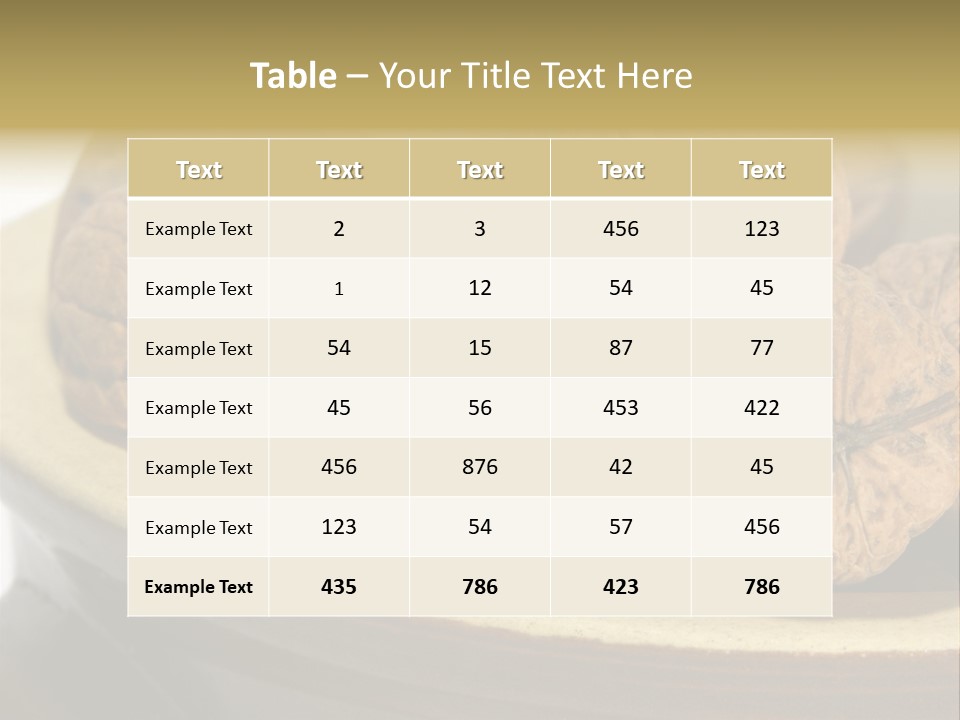 Health Food Close Relation PowerPoint Template