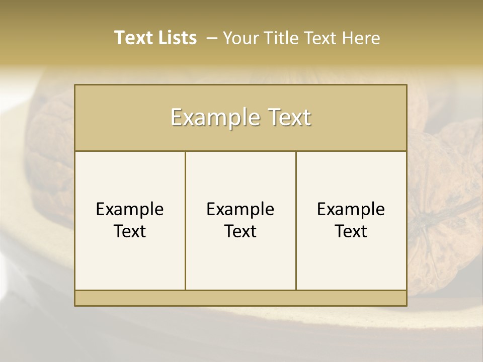 Health Food Close Relation PowerPoint Template