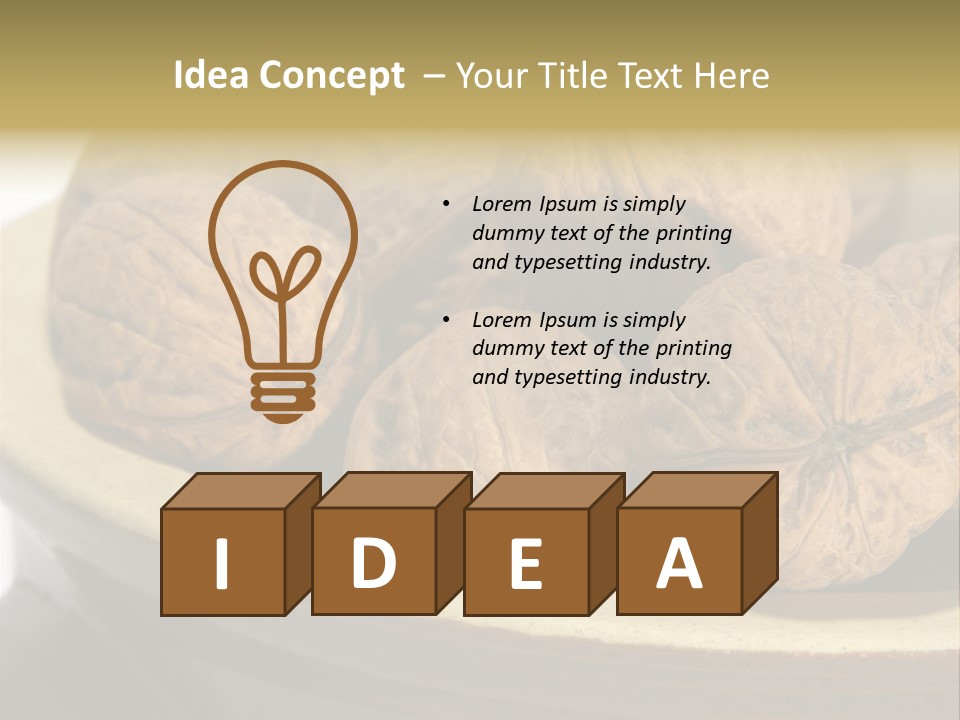 Health Food Close Relation PowerPoint Template