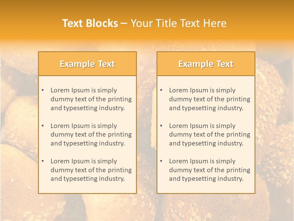 Small Loaf Bake Loaf PowerPoint Template