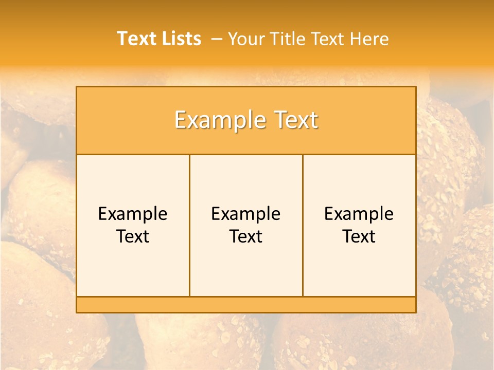 Small Loaf Bake Loaf PowerPoint Template