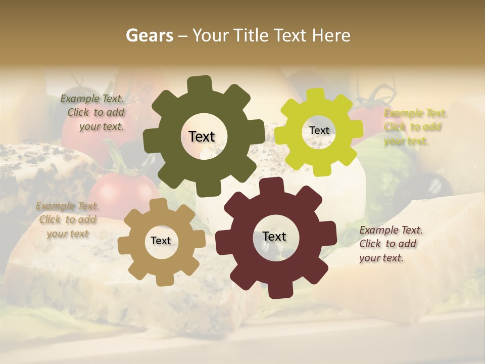 Alimentation Cheese Gastronomy PowerPoint Template