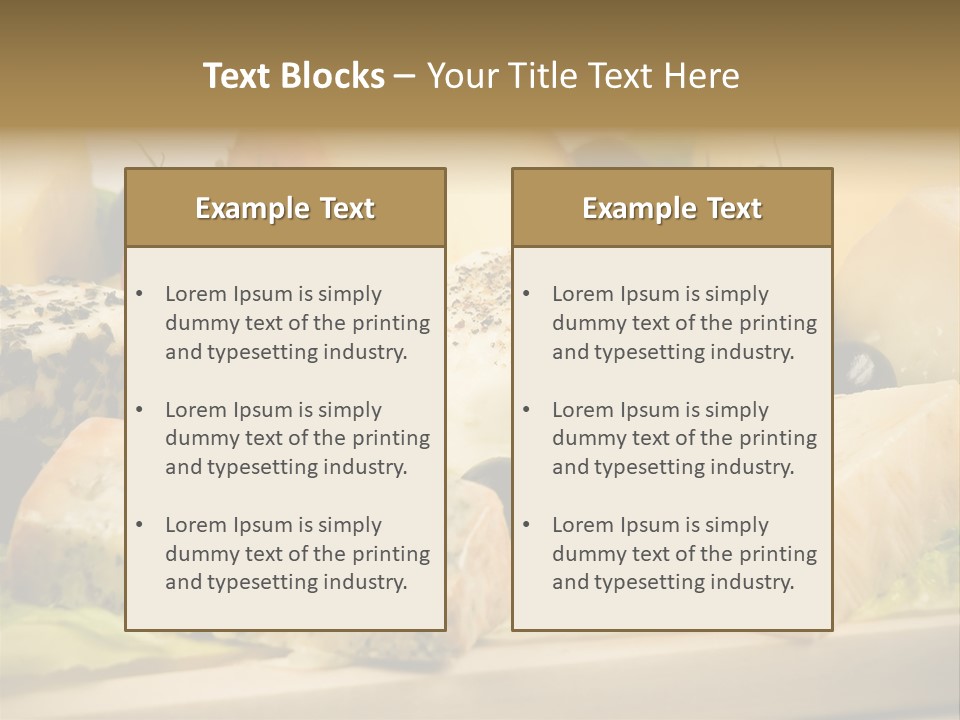 Alimentation Cheese Gastronomy PowerPoint Template