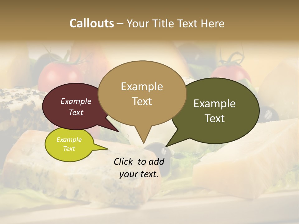 Alimentation Cheese Gastronomy PowerPoint Template