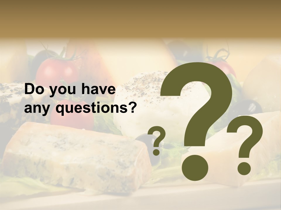 Alimentation Cheese Gastronomy PowerPoint Template