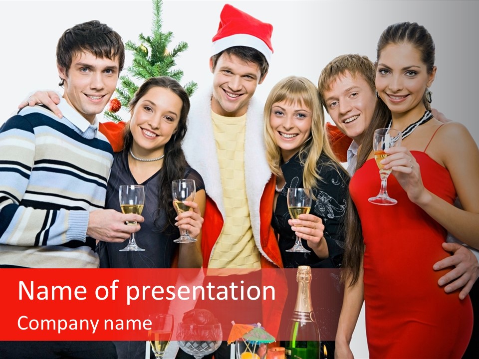 Festive Party Looking PowerPoint Template