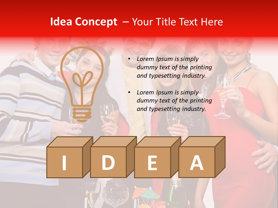 Festive Party Looking PowerPoint Template