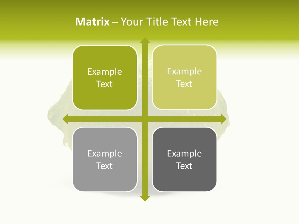 Yellow Close Isolated PowerPoint Template