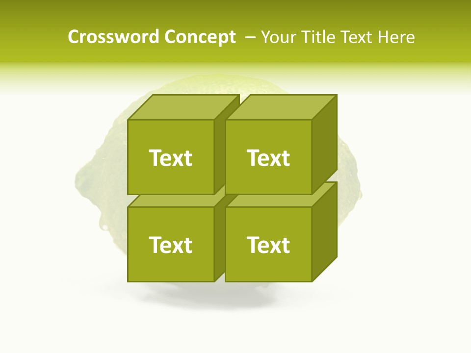 Yellow Close Isolated PowerPoint Template