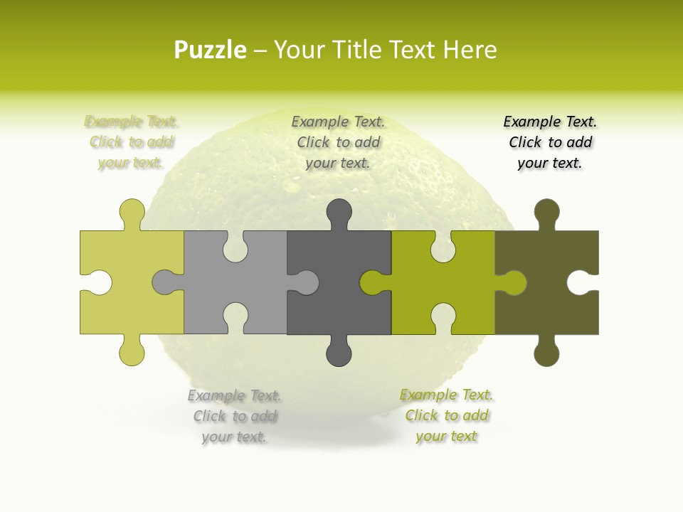 Yellow Close Isolated PowerPoint Template