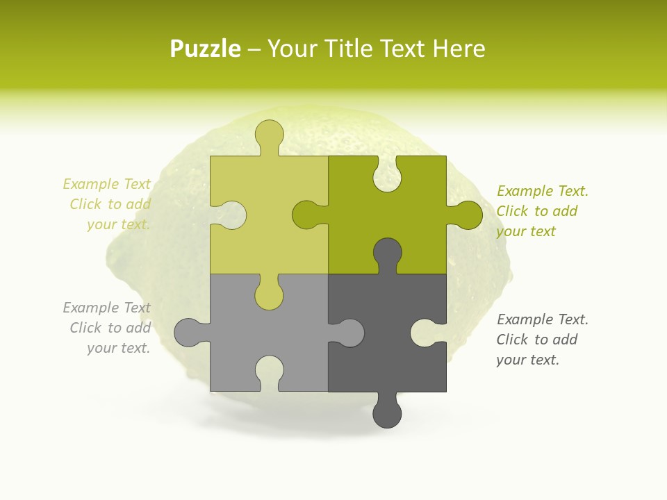 Yellow Close Isolated PowerPoint Template