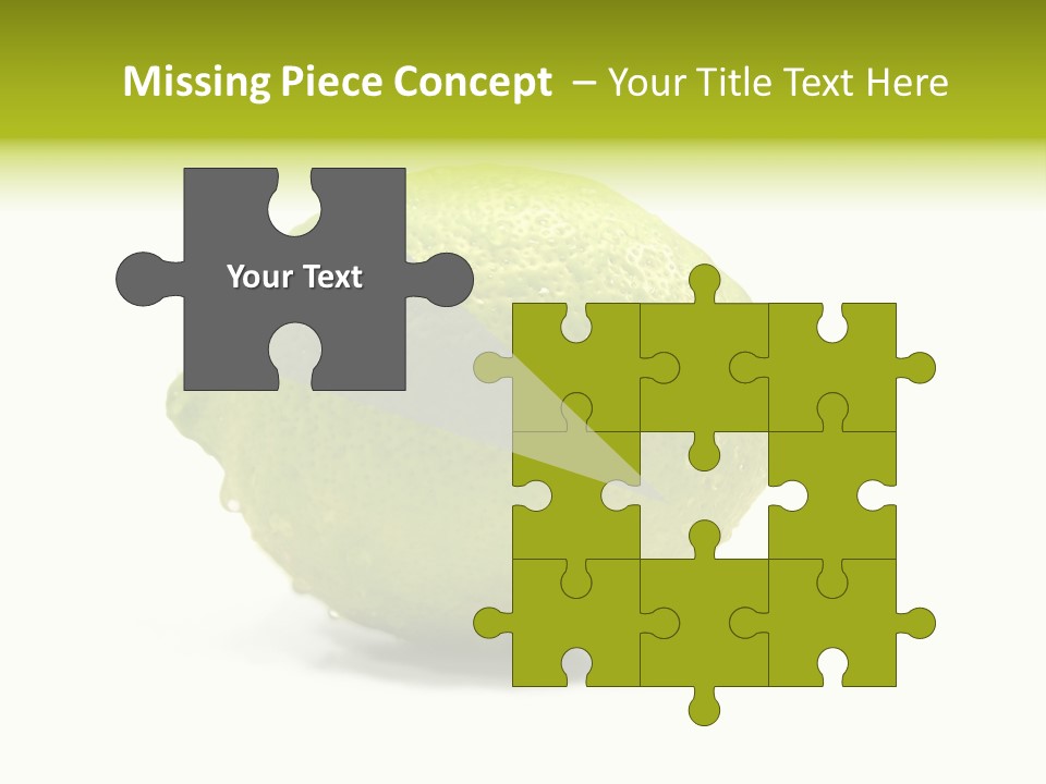 Yellow Close Isolated PowerPoint Template