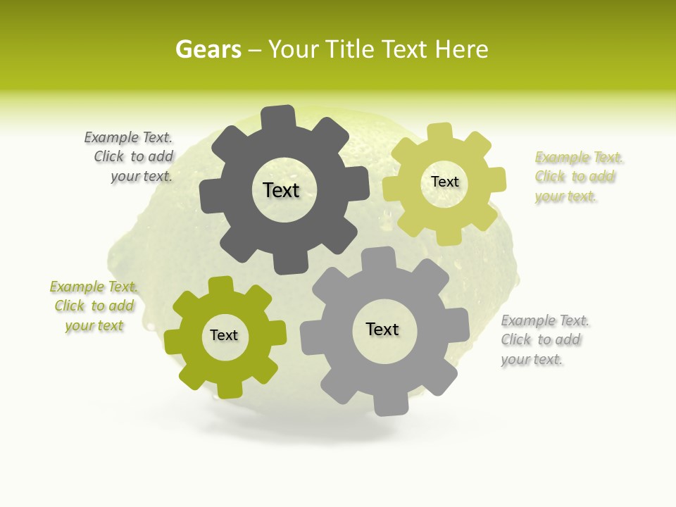 Yellow Close Isolated PowerPoint Template