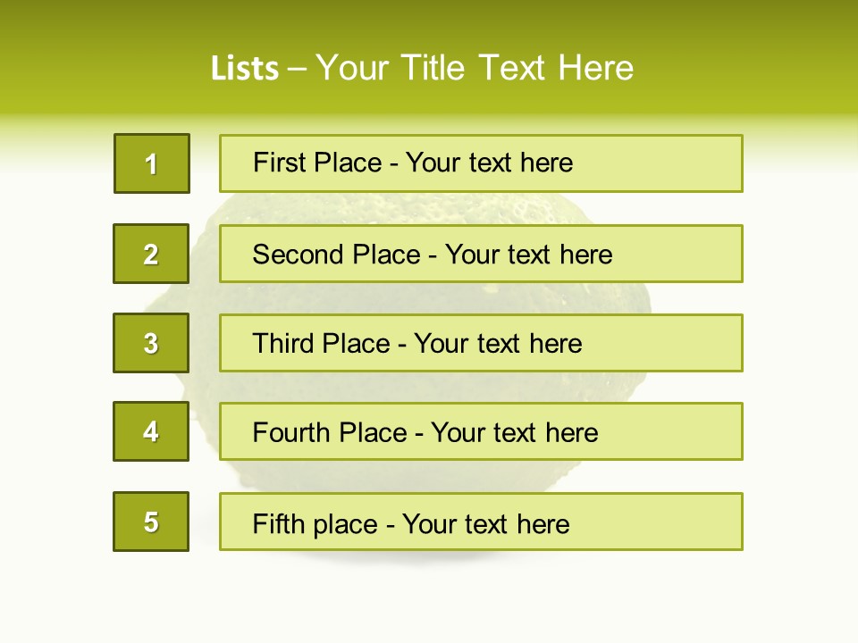 Yellow Close Isolated PowerPoint Template