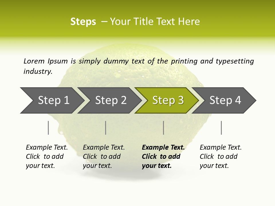 Yellow Close Isolated PowerPoint Template