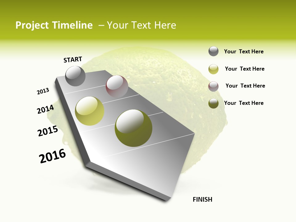 Yellow Close Isolated PowerPoint Template