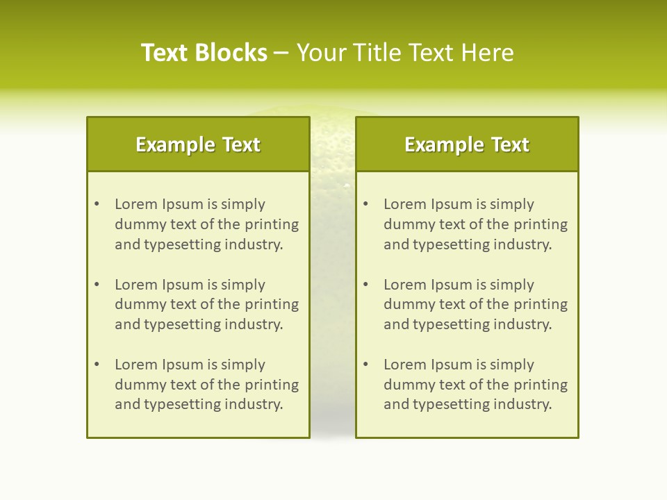 Yellow Close Isolated PowerPoint Template