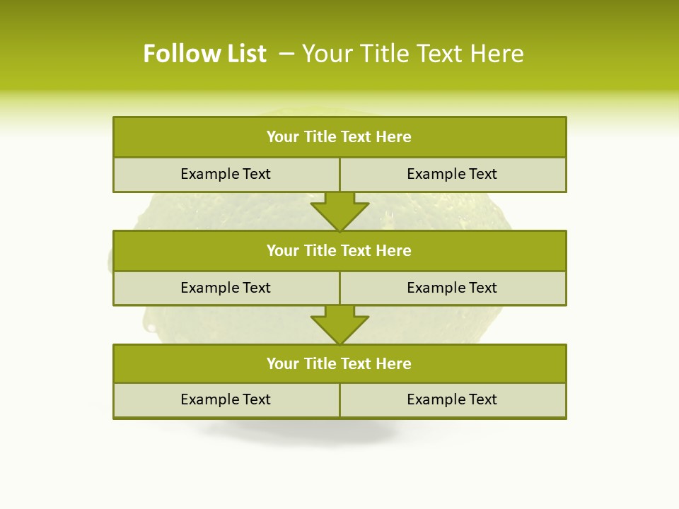Yellow Close Isolated PowerPoint Template