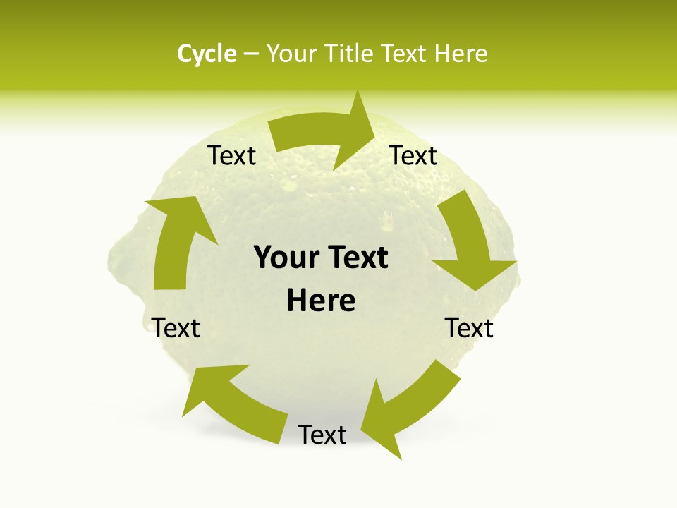 Yellow Close Isolated PowerPoint Template
