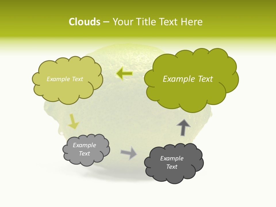 Yellow Close Isolated PowerPoint Template