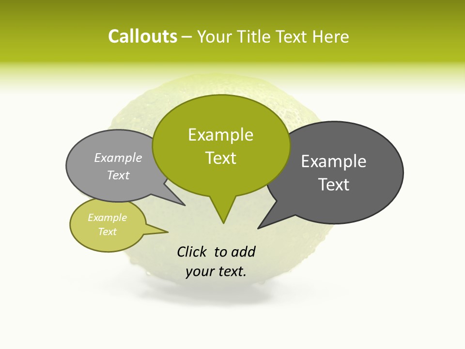 Yellow Close Isolated PowerPoint Template