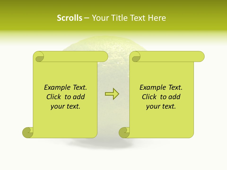 Yellow Close Isolated PowerPoint Template