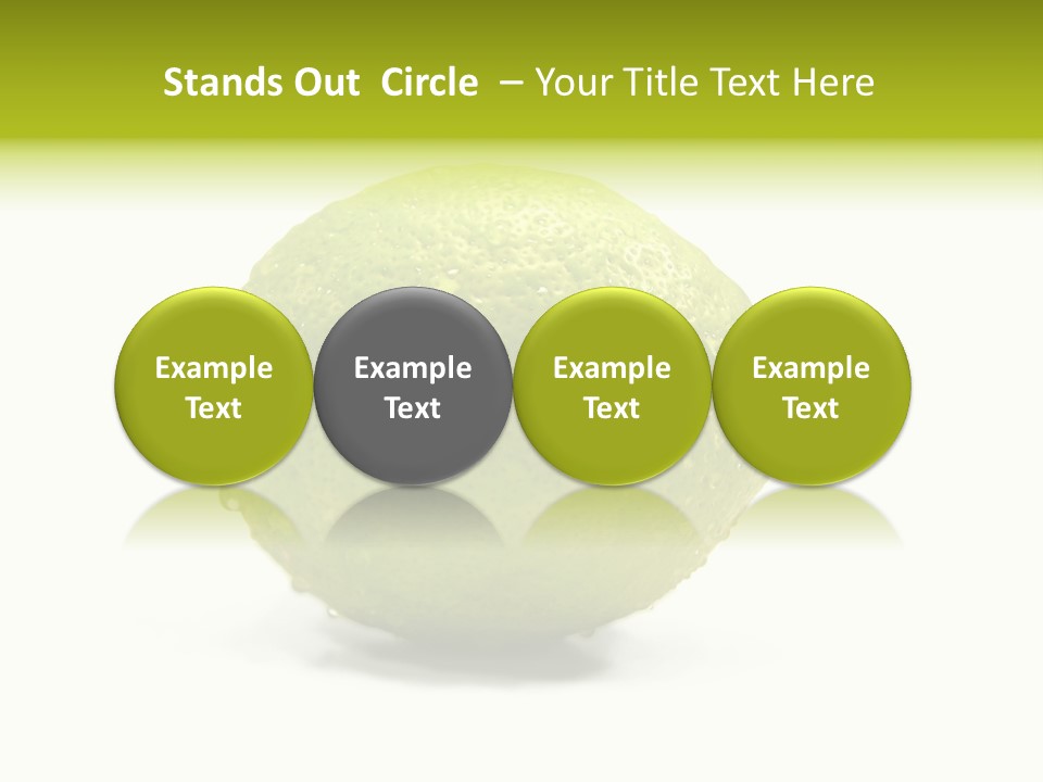 Yellow Close Isolated PowerPoint Template