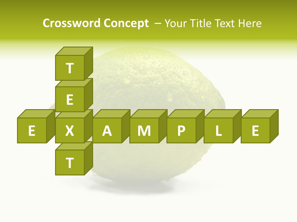 Yellow Close Isolated PowerPoint Template