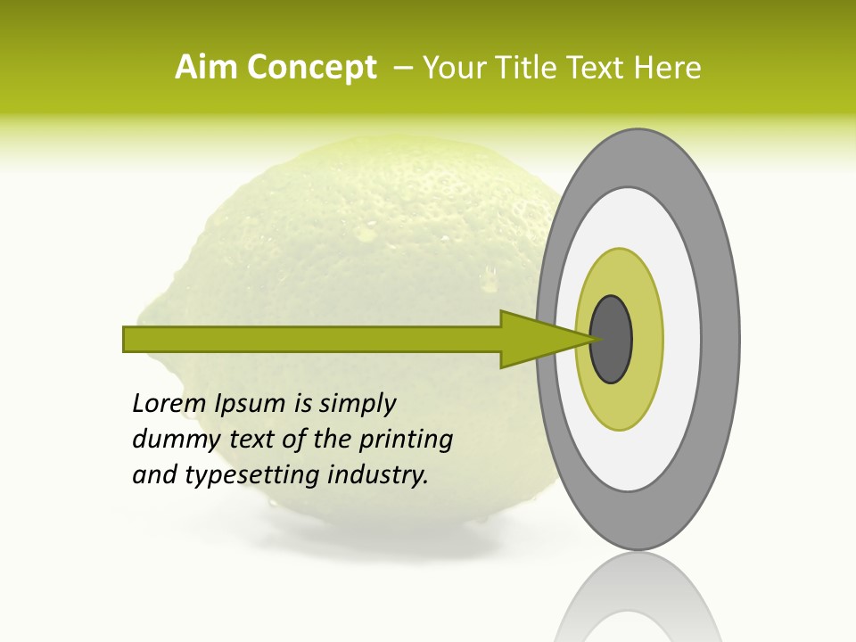 Yellow Close Isolated PowerPoint Template