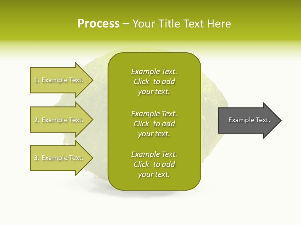 Yellow Close Isolated PowerPoint Template