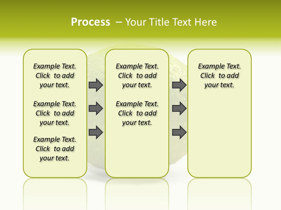 Yellow Close Isolated PowerPoint Template