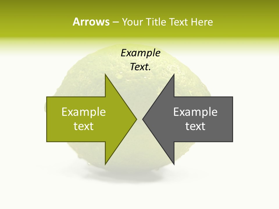 Yellow Close Isolated PowerPoint Template