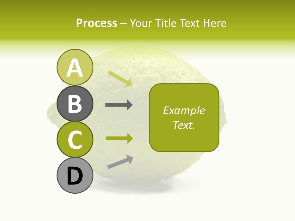 Yellow Close Isolated PowerPoint Template
