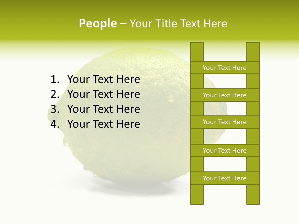 Yellow Close Isolated PowerPoint Template