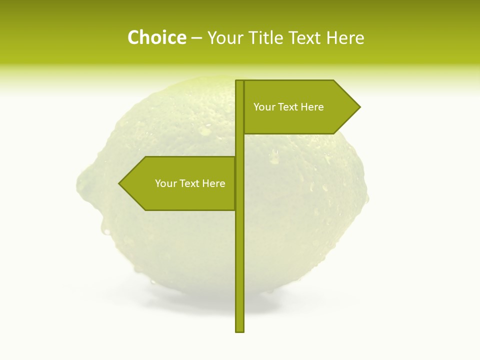 Yellow Close Isolated PowerPoint Template