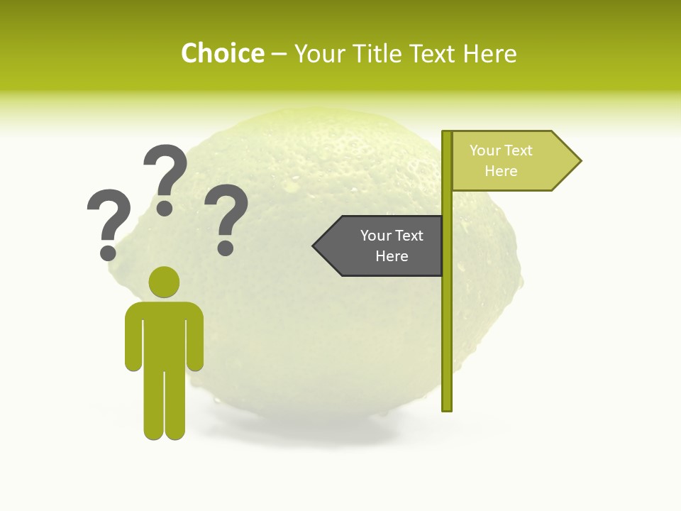 Yellow Close Isolated PowerPoint Template