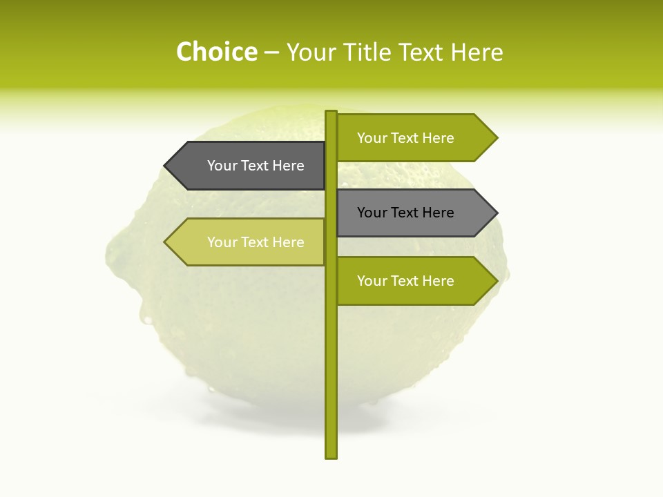 Yellow Close Isolated PowerPoint Template