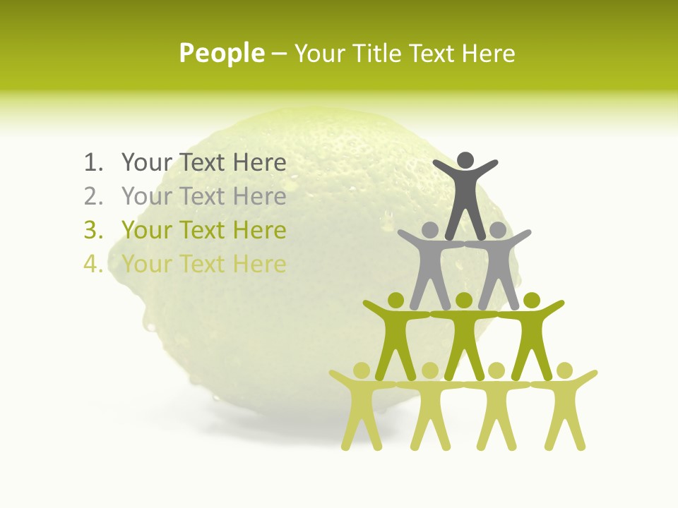 Yellow Close Isolated PowerPoint Template